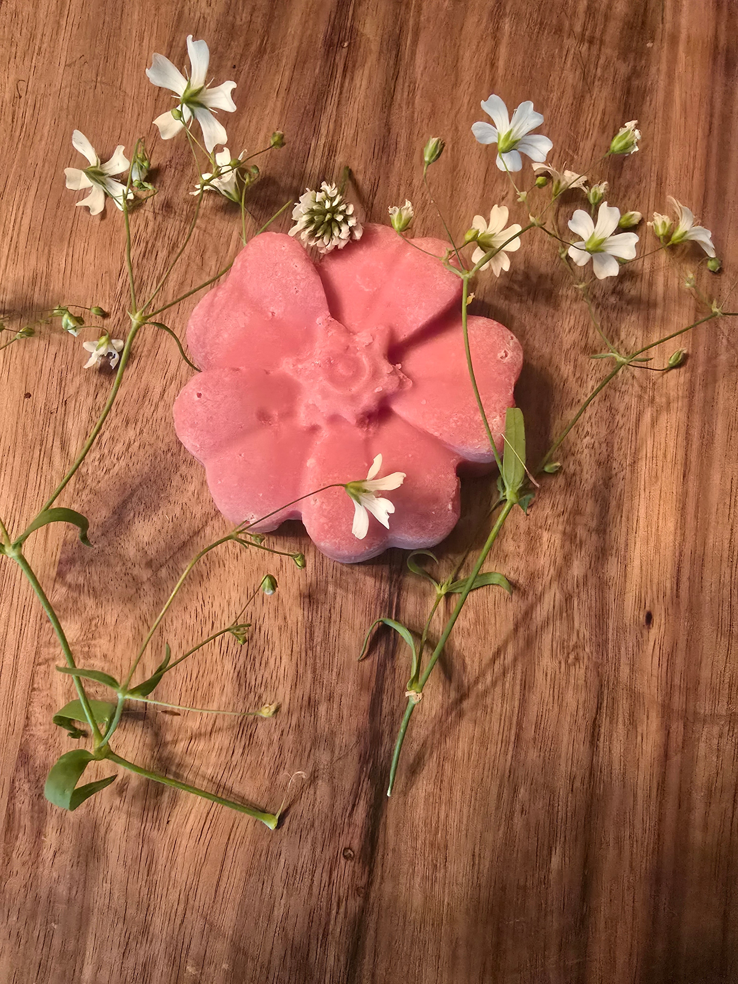 Pink Flower Lard Soap