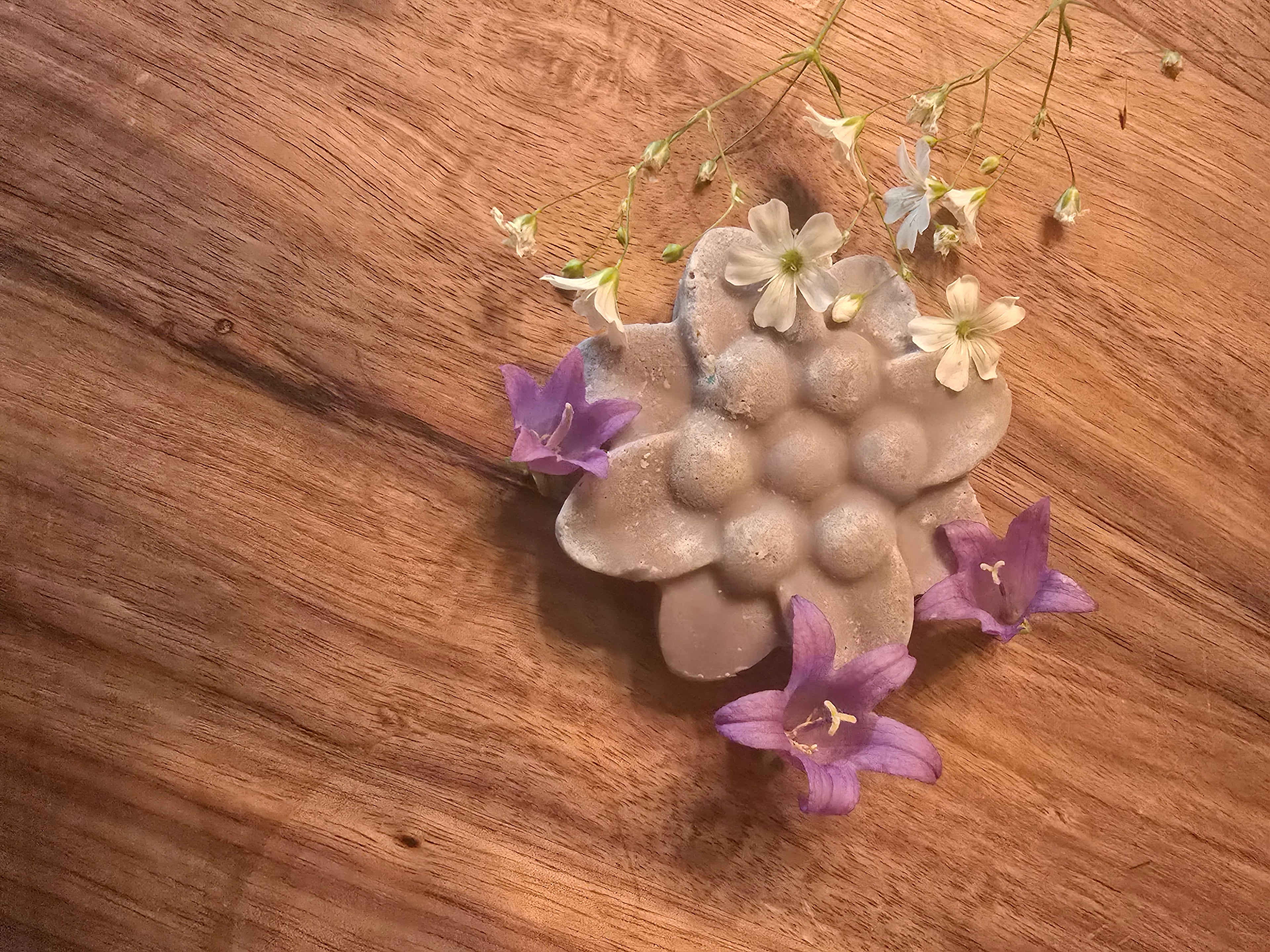 Purple Floral Lard Soap