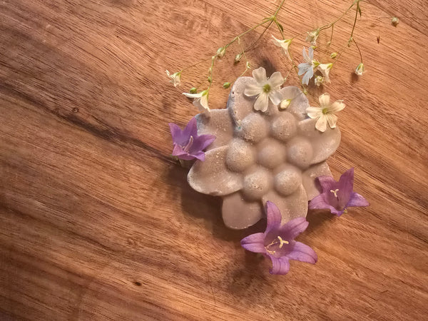 Purple Floral Lard Soap